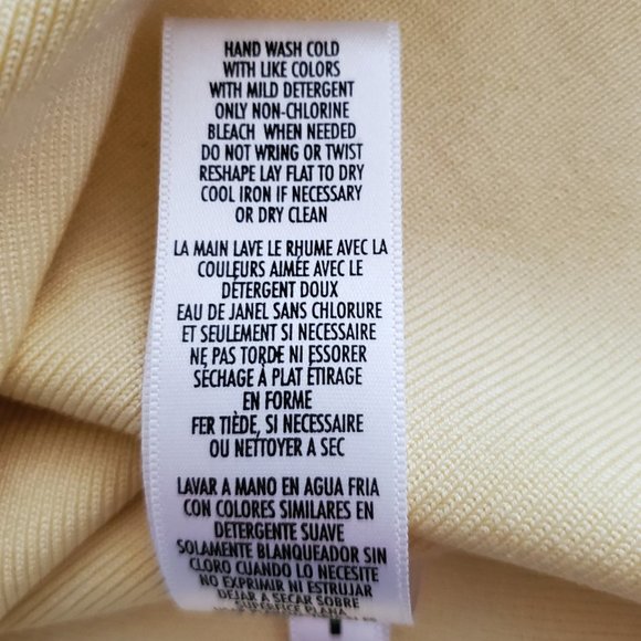 Petite Sophisticate Silk Stretch Cardigan & Shell Set | Like New | XSP | Yellow - Picture 10 of 11